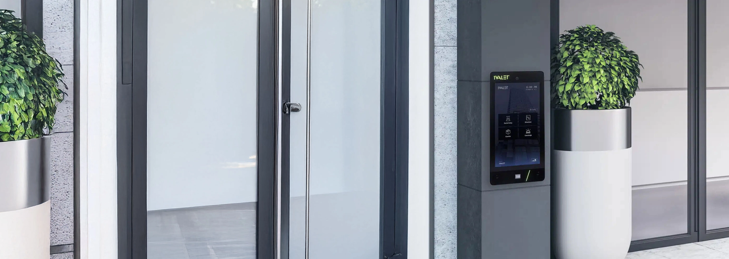 Smart Video Console installed on condo lobby entrance