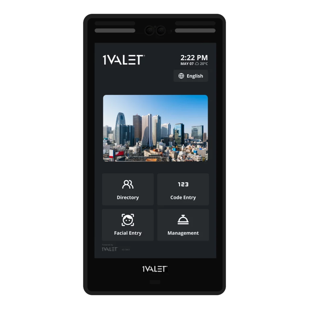 20.5 inch smart video entry system from 1VALET