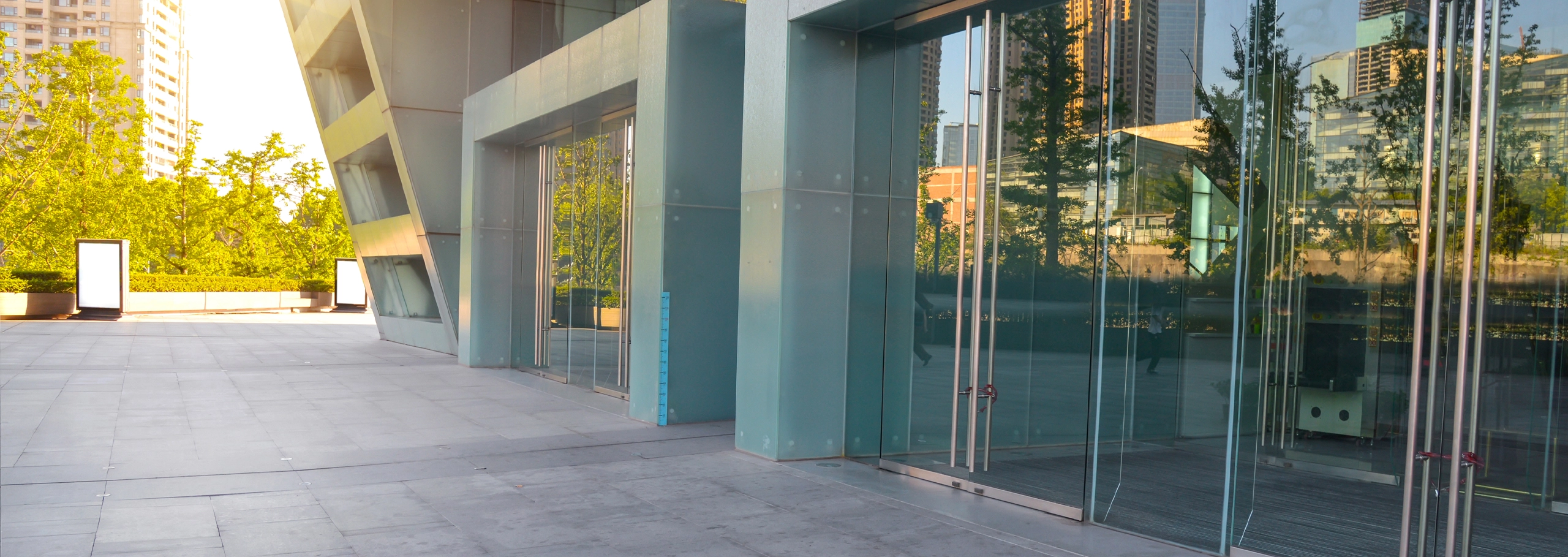 Exterior modern building