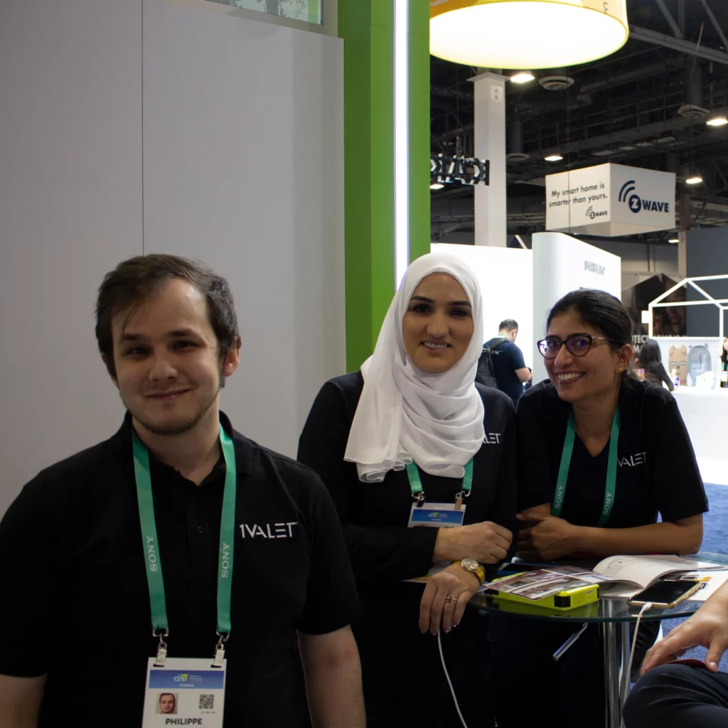 1VALET employees at a tradeshow