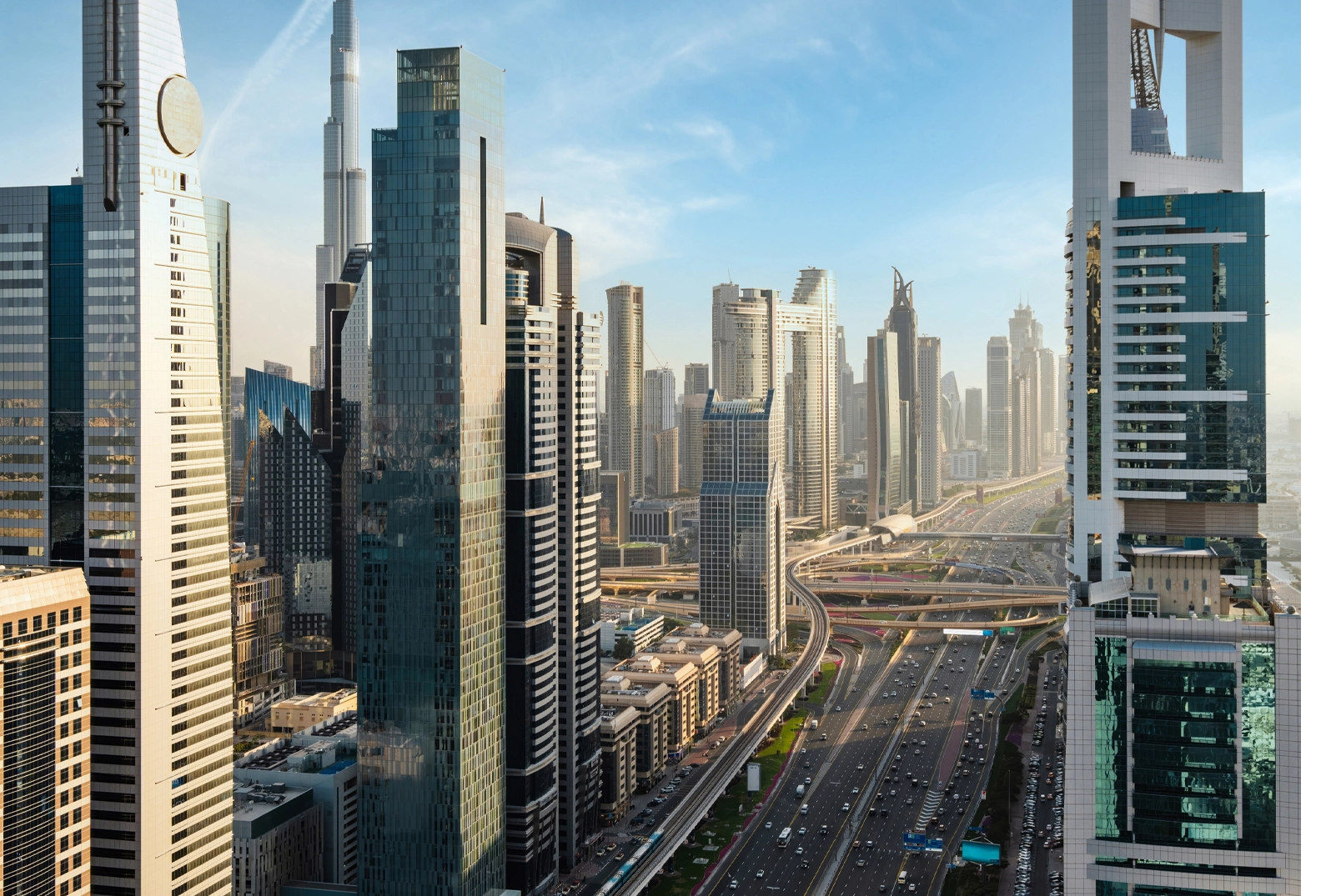 Futuristic cityscape